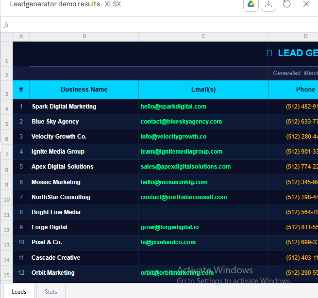 Lead generation for small businesses