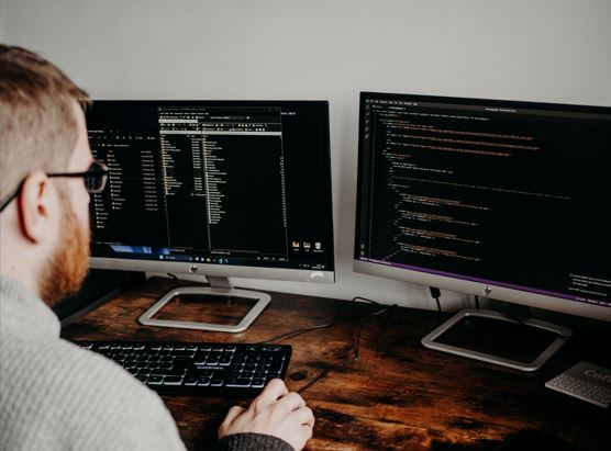 Freelancer publishing an online portfolio website